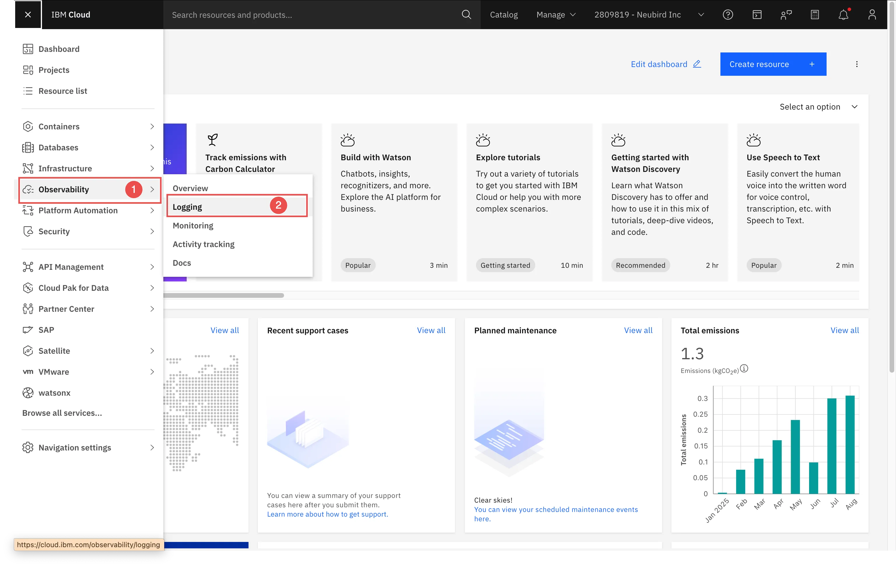 IBM Dashboard