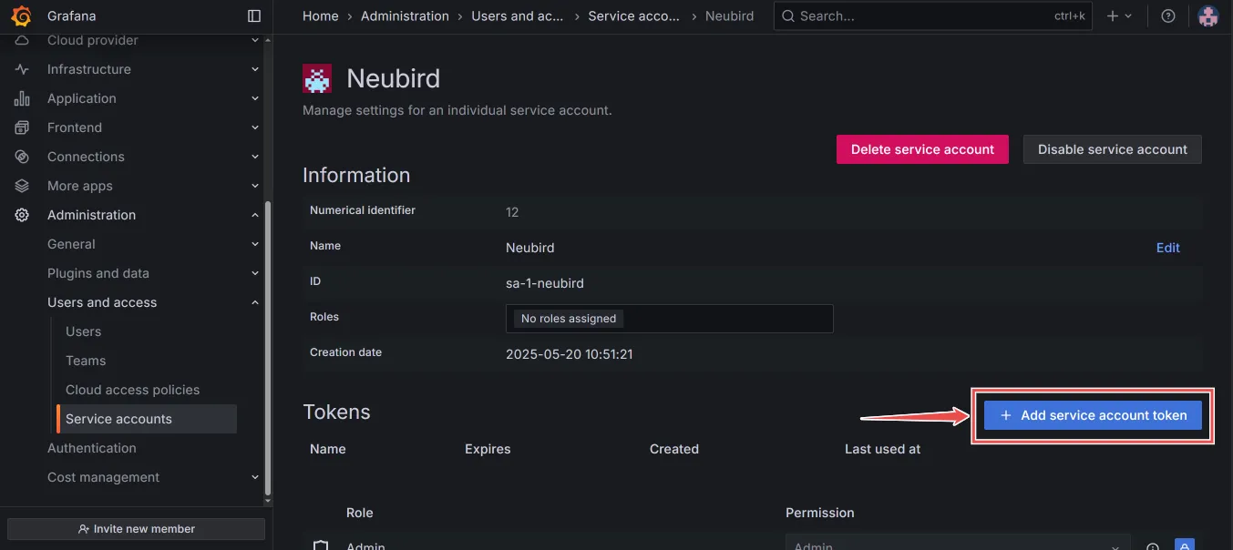grafana-account-token