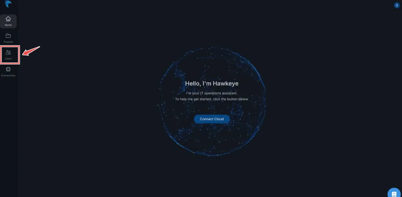 users tab