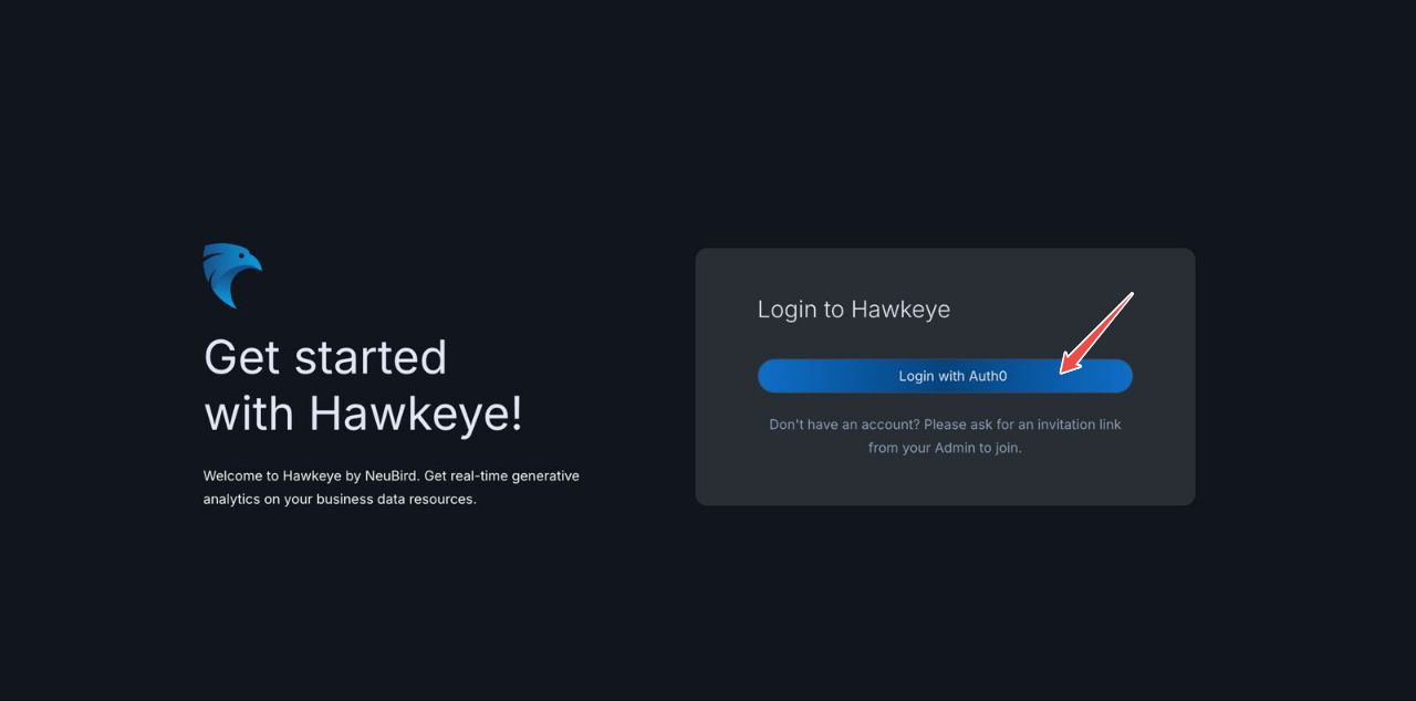 Login to new Hawkeye account