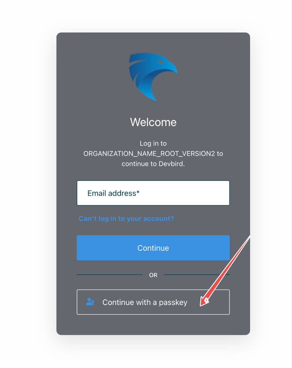Login with your passkey