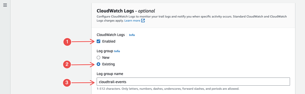 Enable cloud watch