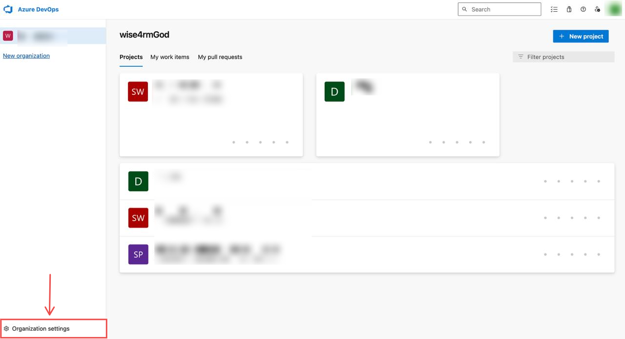 Organization settings