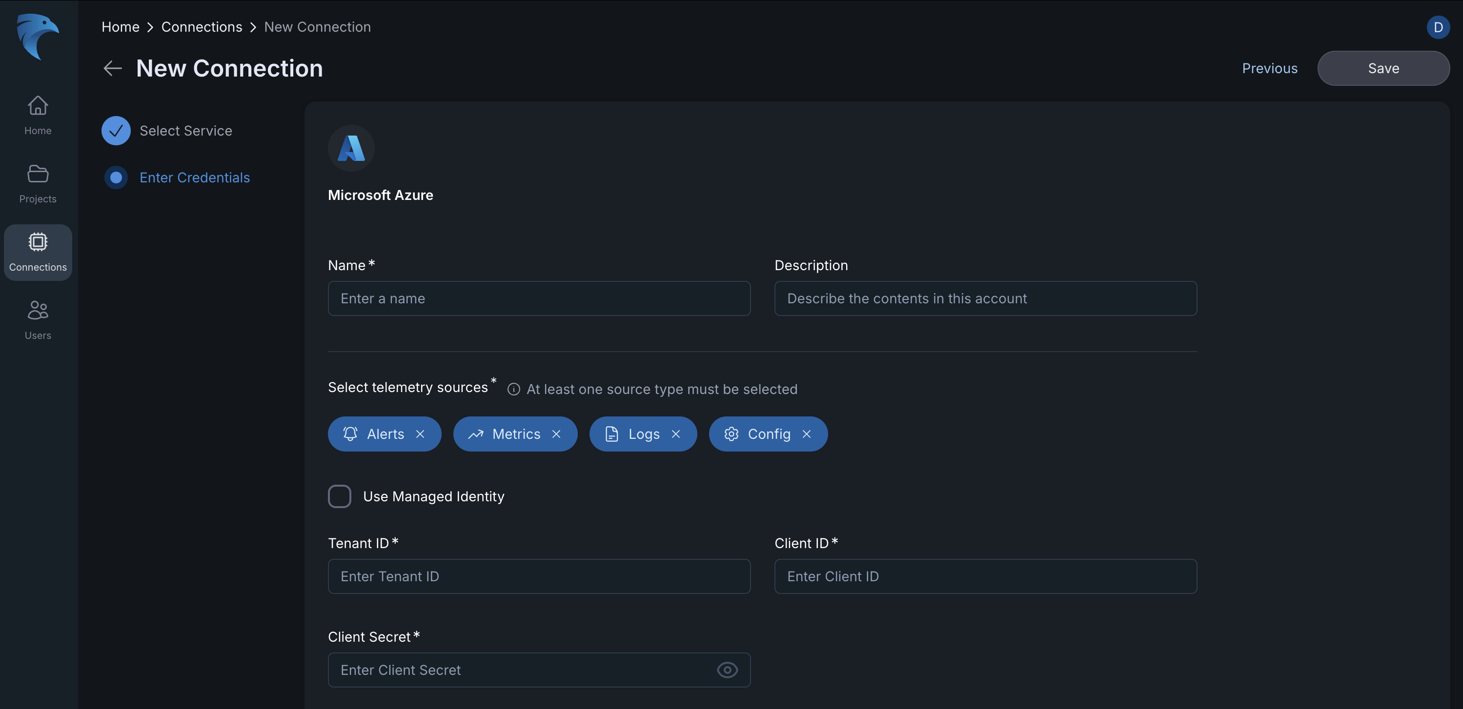 Add azure connection