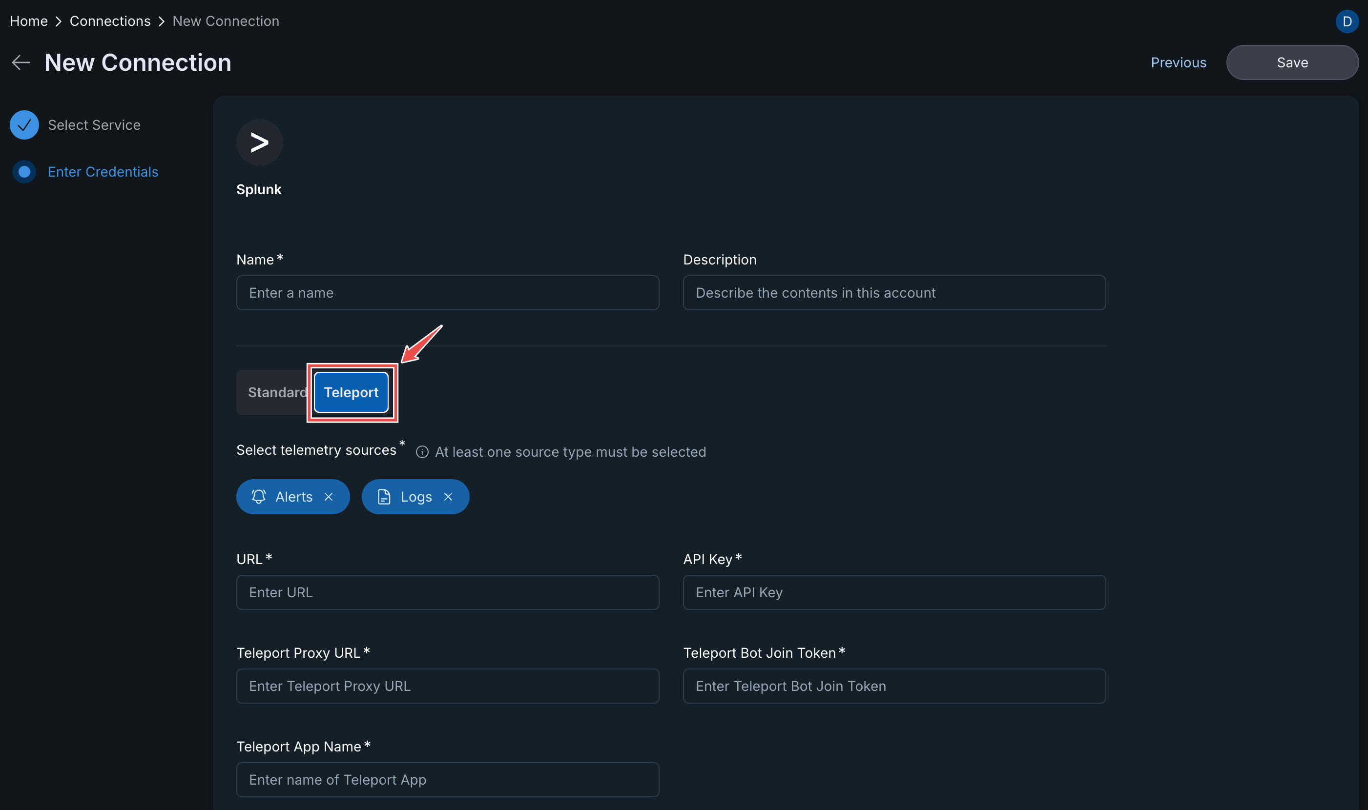 SignalFX API token page