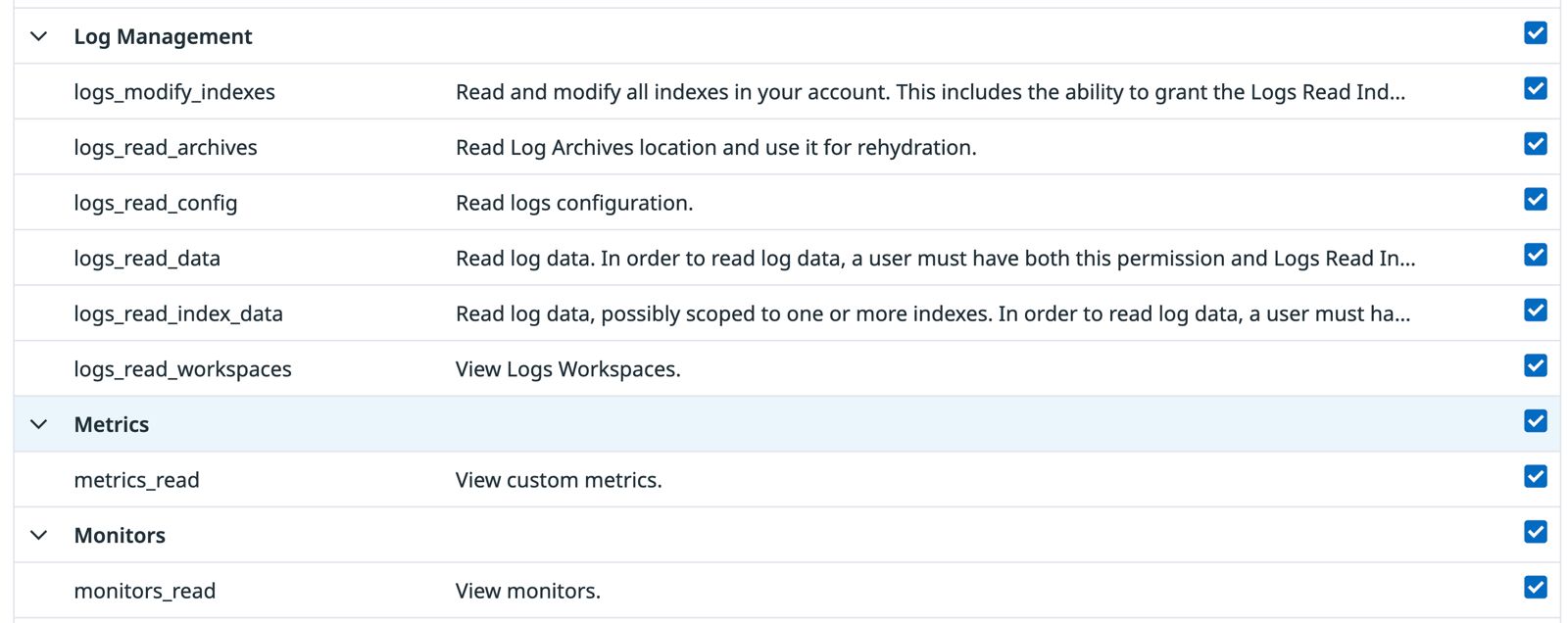 Save Datadog application key configuration
