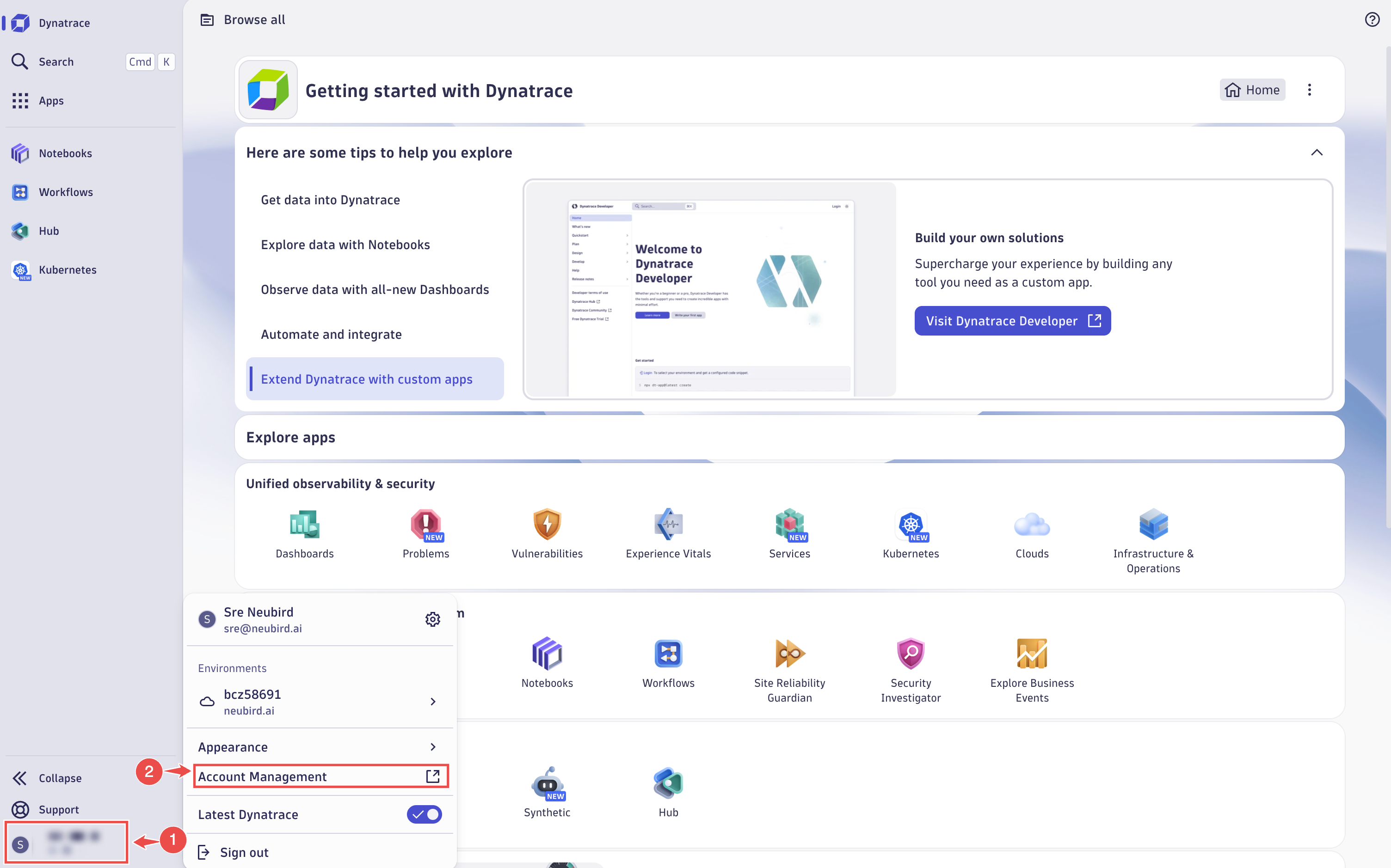 Acess acount management