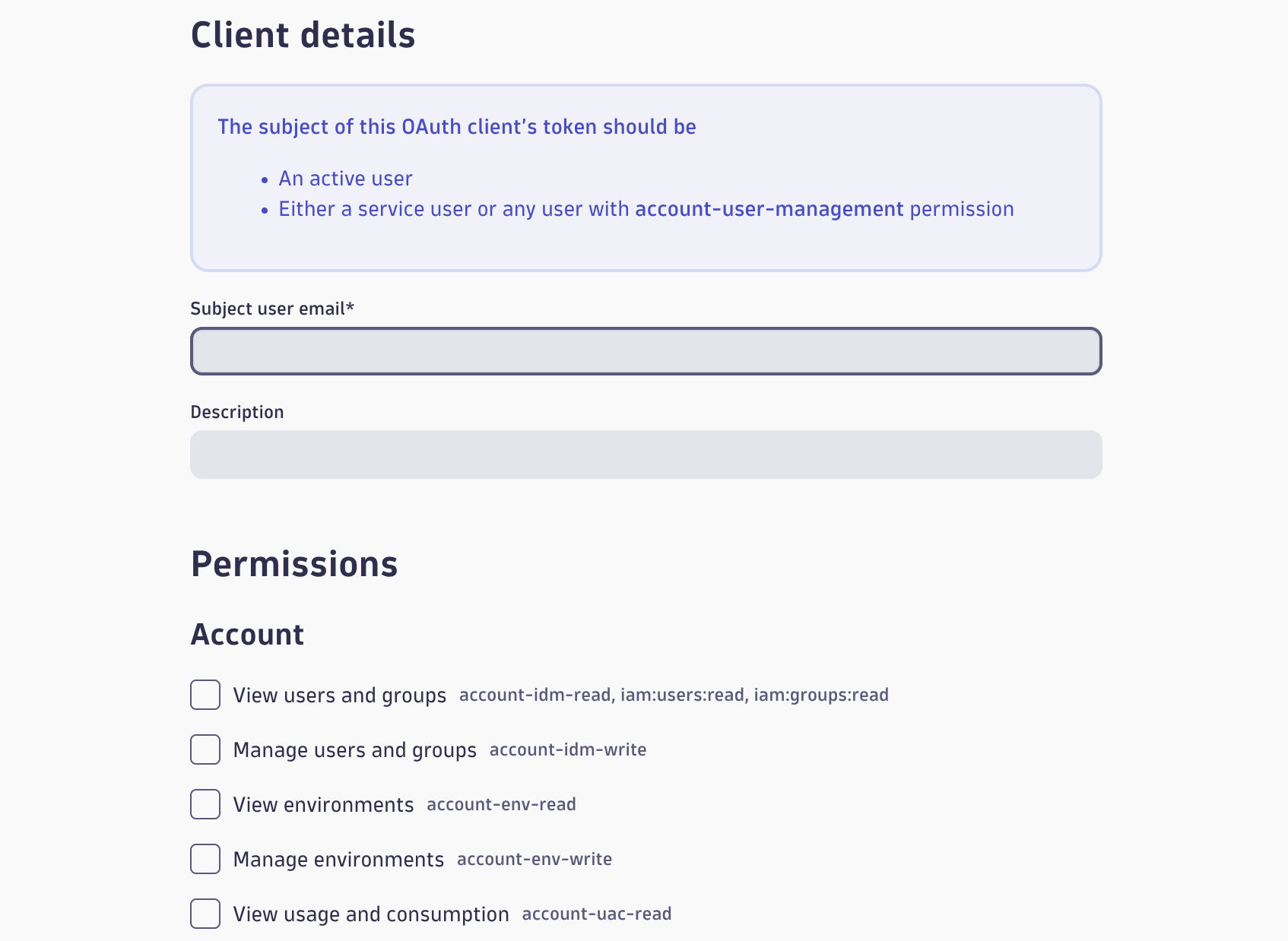 Enter client details