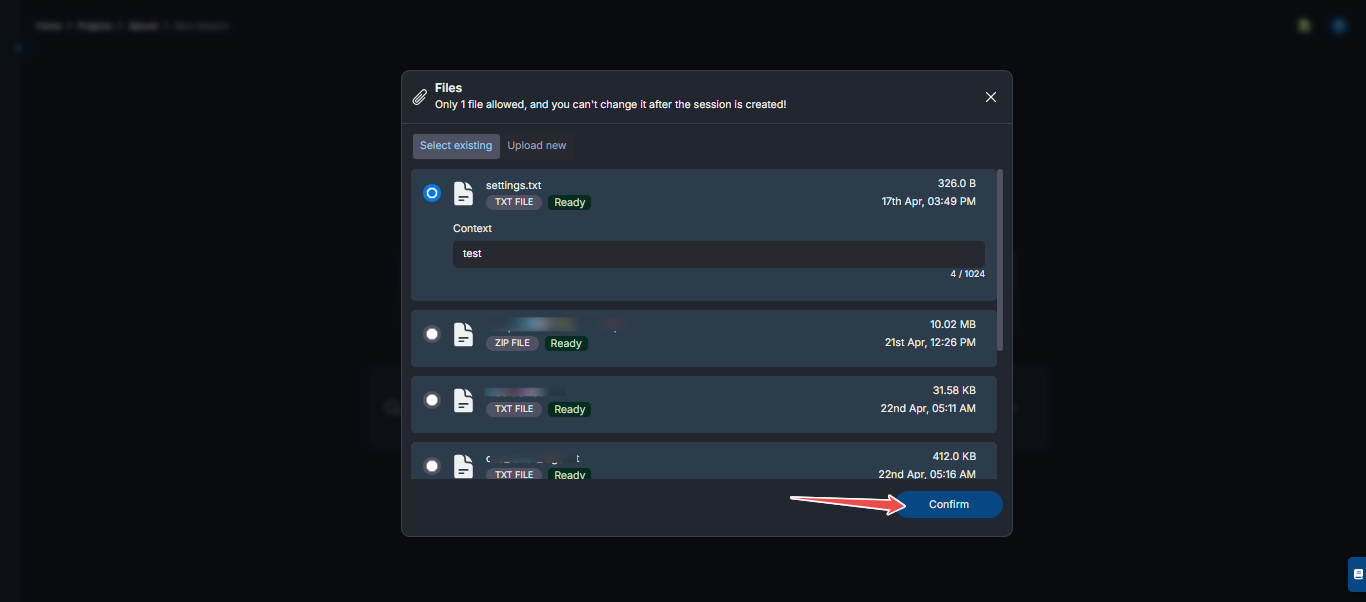 send files to Hawkeye