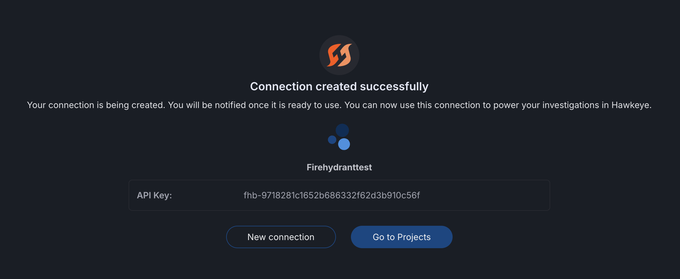 Verify Firehydrant connection