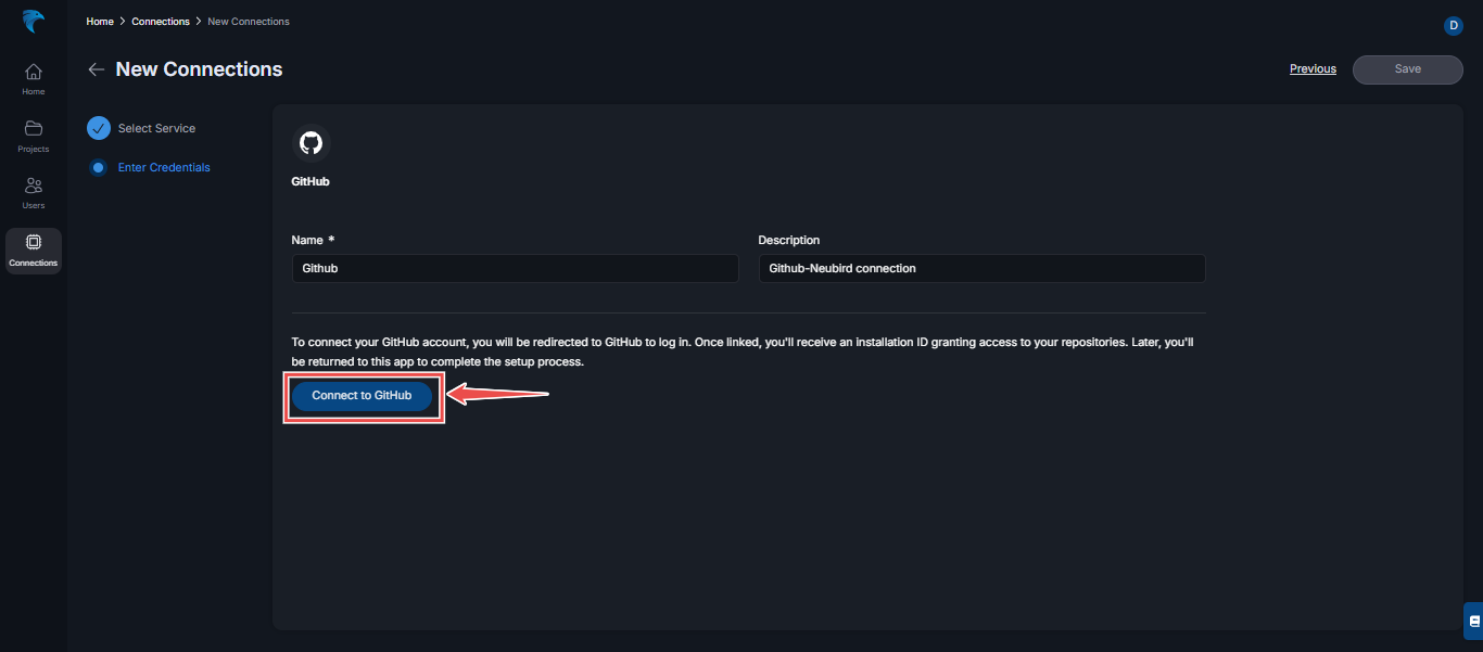 github Nuebird integration