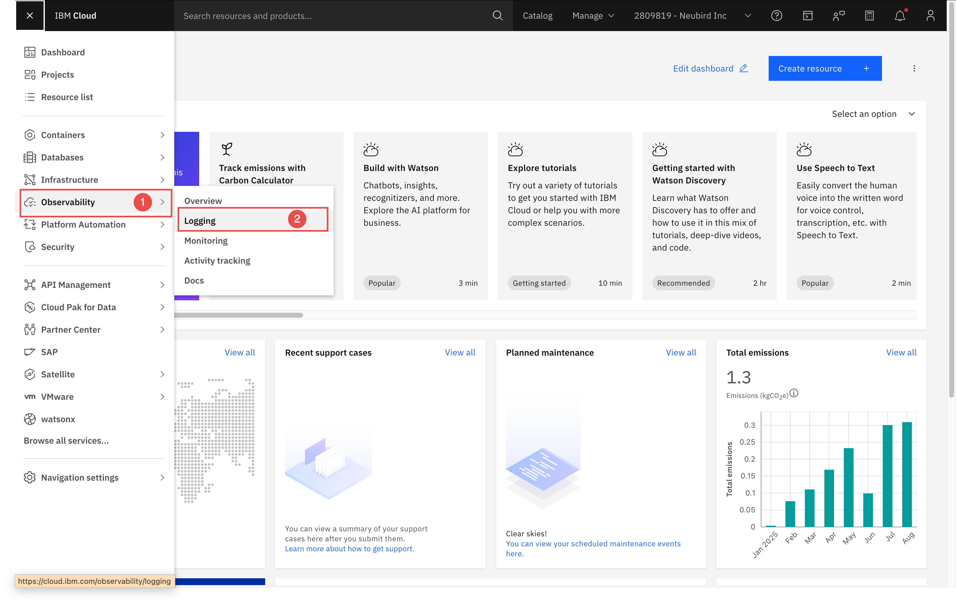 IBM Dashboard
