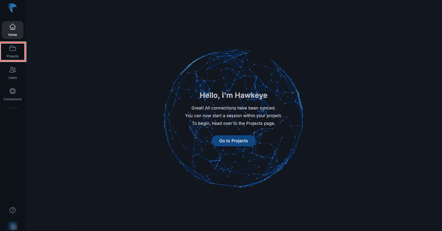 Navigate to projects