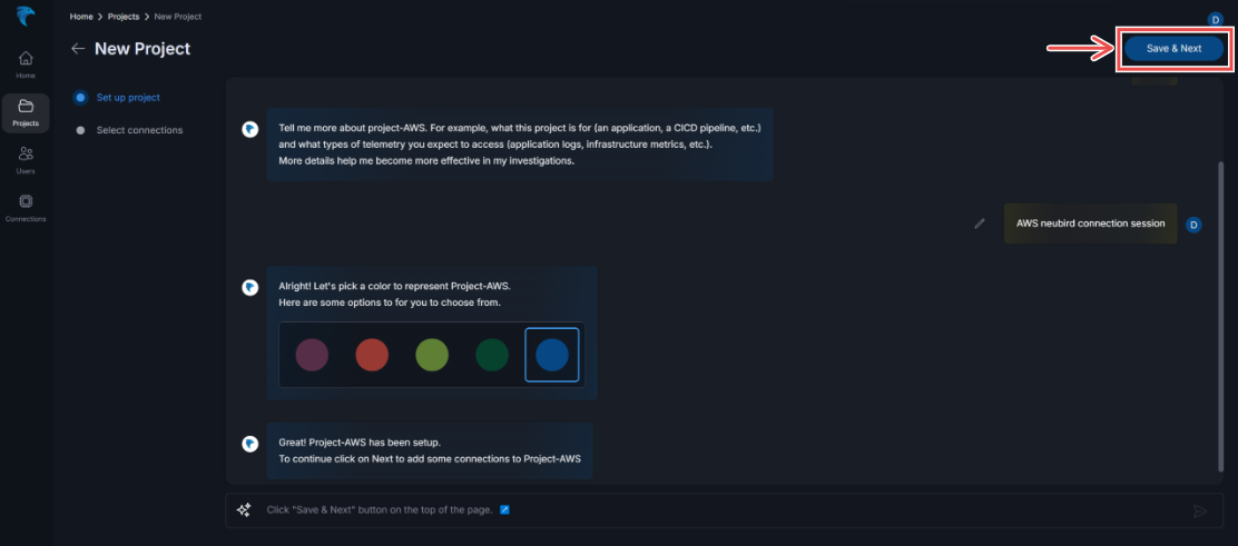 Project name and description