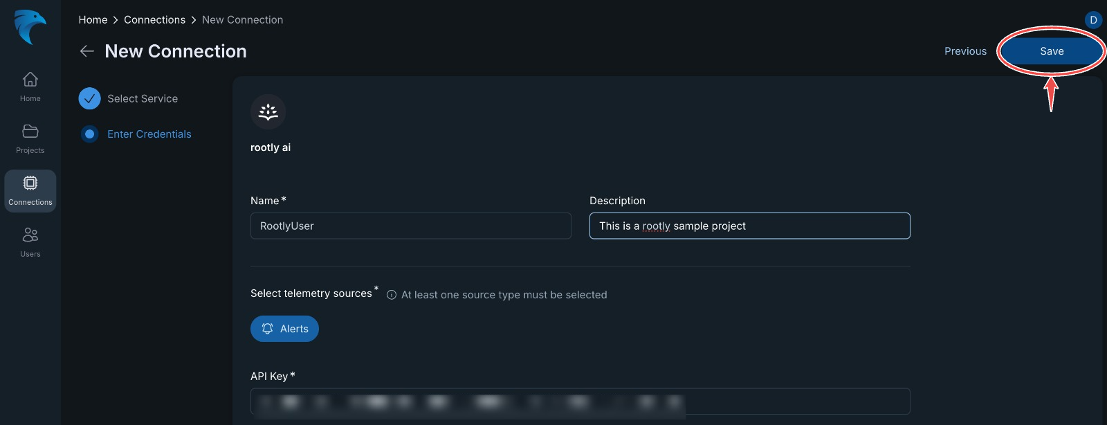 Enter PagerDuty credentials