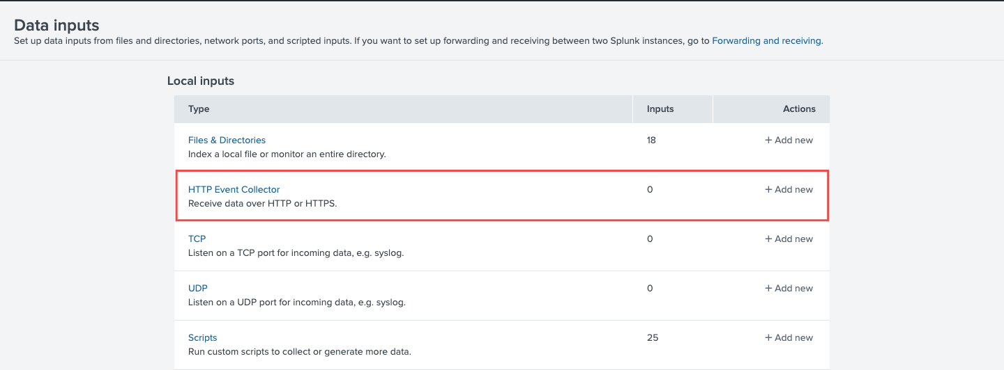 Splunk Cloud HTTP Event Collector